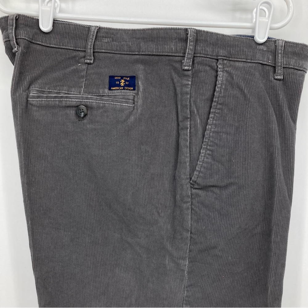 Izod Men's Gray Corduroy Pants